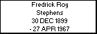 Fredrick Roy Stephens