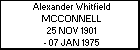 Alexander Whitfield MCCONNELL
