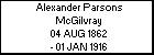 Alexander Parsons McGilvray