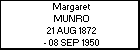 Margaret MUNRO