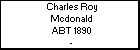 Charles Roy Mcdonald