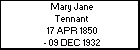Mary Jane Tennant