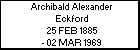 Archibald Alexander Eckford