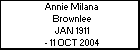 Annie Milana Brownlee