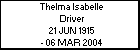Thelma Isabelle Driver