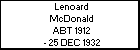 Lenoard McDonald