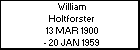 William Holtforster