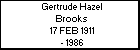 Gertrude Hazel Brooks