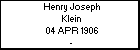 Henry Joseph Klein