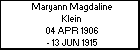 Maryann Magdaline Klein