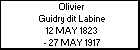 Olivier Guidry dit Labine