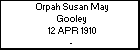 Orpah Susan May Gooley