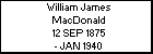 William James MacDonald