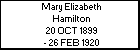 Mary Elizabeth Hamilton
