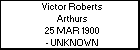 Victor Roberts Arthurs
