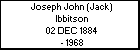 Joseph John (Jack) Ibbitson