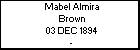 Mabel Almira Brown