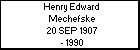 Henry Edward Mechefske