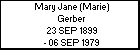 Mary Jane (Marie) Gerber