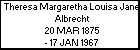 Theresa Margaretha Louisa Jane Albrecht