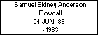 Samuel Sidney Anderson Dowdall