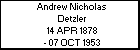 Andrew Nicholas Detzler