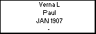 Verna L Paul