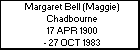 Margaret Bell (Maggie) Chadbourne