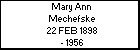 Mary Ann Mechefske