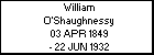 William O'Shaughnessy