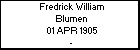 Fredrick William Blumen