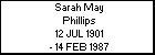 Sarah May Phillips