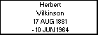 Herbert Wilkinson