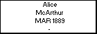 Alice McArthur