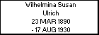 Wilhelmina Susan Ulrich