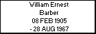 William Ernest Barber