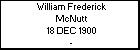 William Frederick McNutt