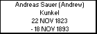Andreas Sauer (Andrew) Kunkel