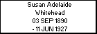 Susan Adelaide Whitehead