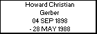 Howard Christian Gerber
