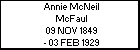 Annie McNeil McFaul