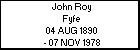 John Roy Fyfe