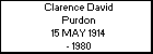 Clarence David Purdon
