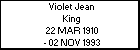 Violet Jean King