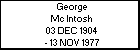 George Mc Intosh