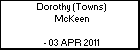 Dorothy (Towns) McKeen