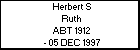 Herbert S Ruth