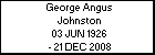 George Angus Johnston