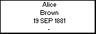 Alice Brown