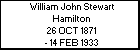 William John Stewart Hamilton